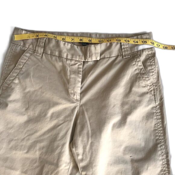 J Crew Stretch Women’s Favorite Fit Khaki Tan Brown Crop Capri Pant Size 6 - Picture 7 of 11